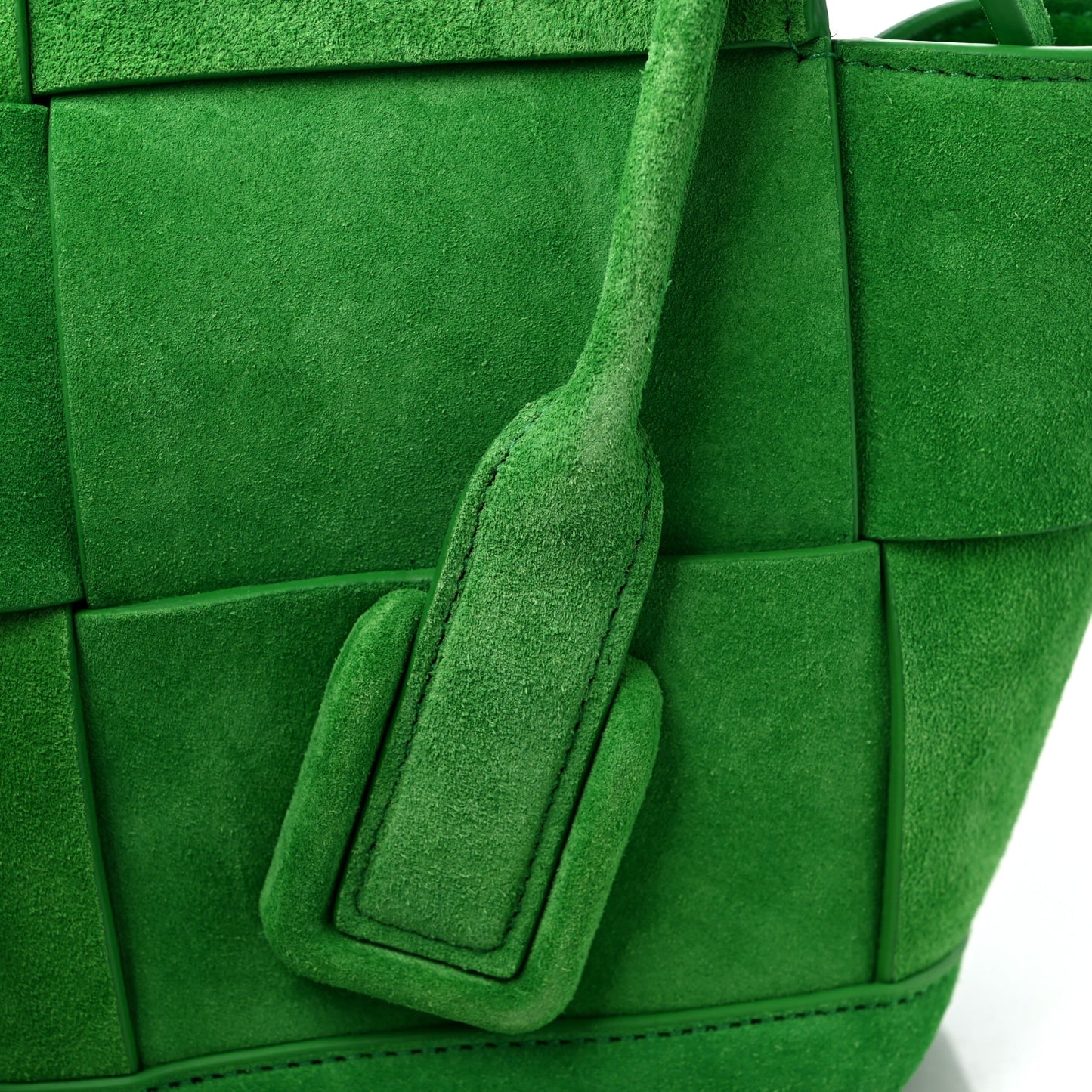 Suede Mini Maxi Intrecciato Arco 33 Parakeet
