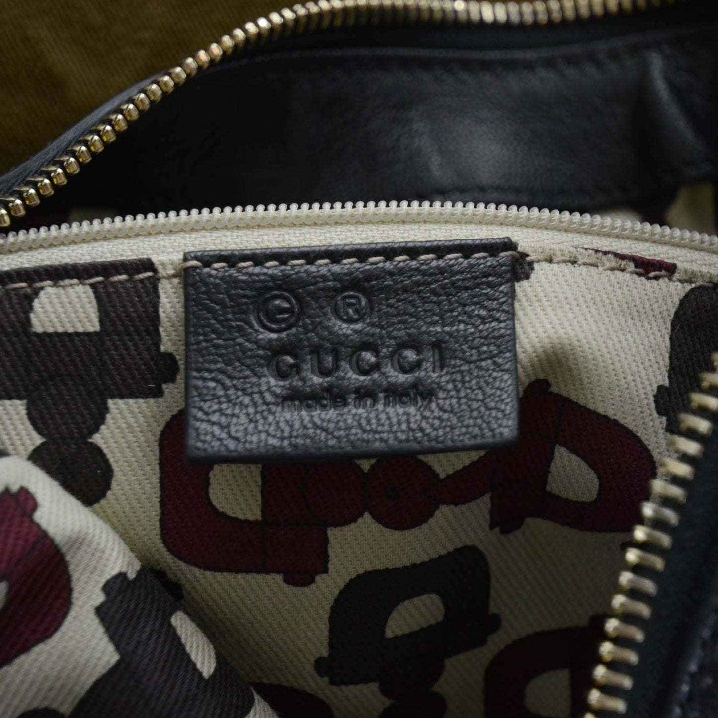 Guccissima Half Moon Bamboo Ring Hobo