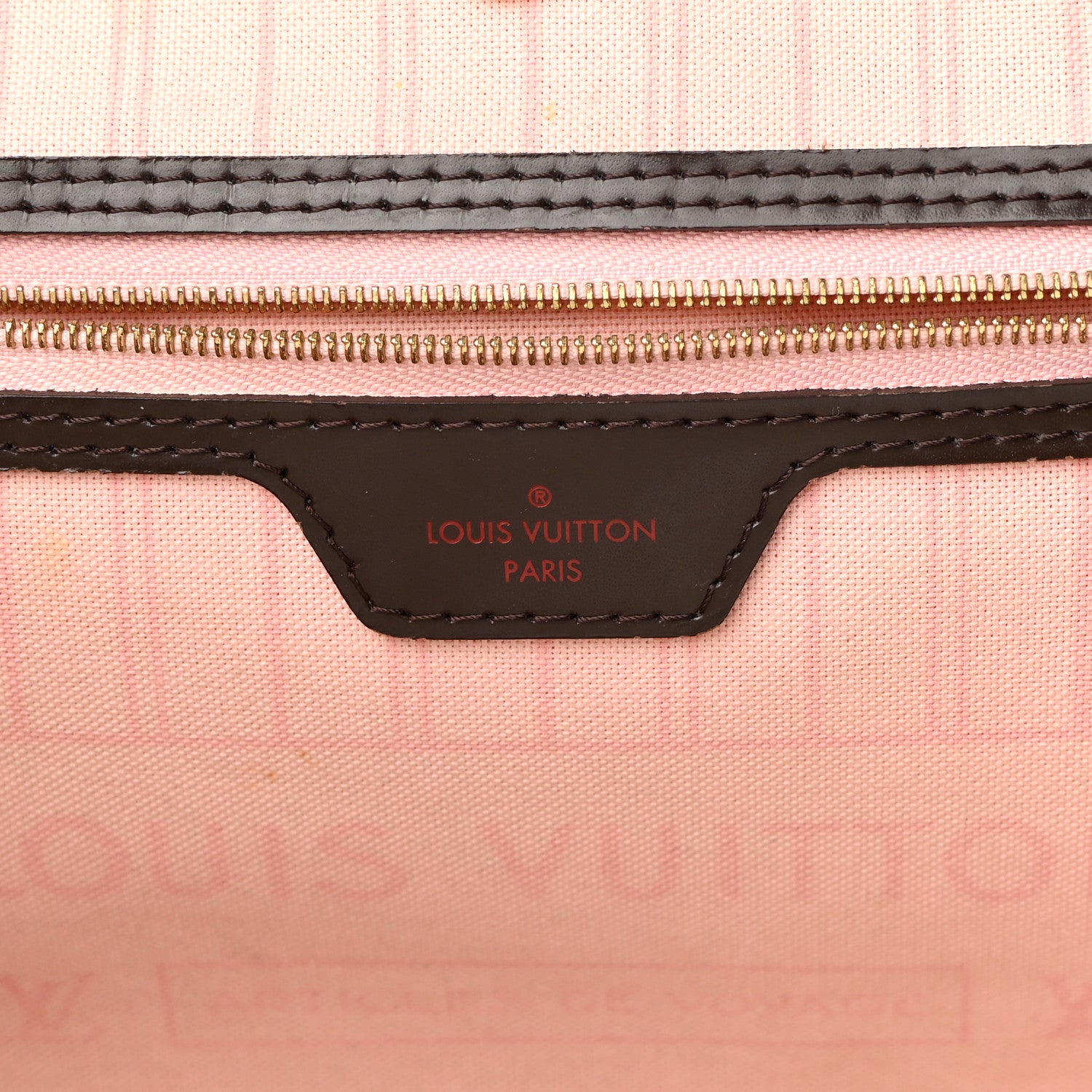 Louis Vuitton Damier Ebene Neo Neverfull MM Rose Ballerine 7 of 26