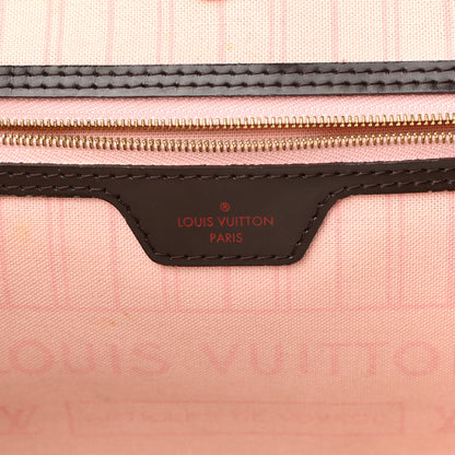 Louis Vuitton Damier Ebene Neo Neverfull MM Rose Ballerine 7 of 26