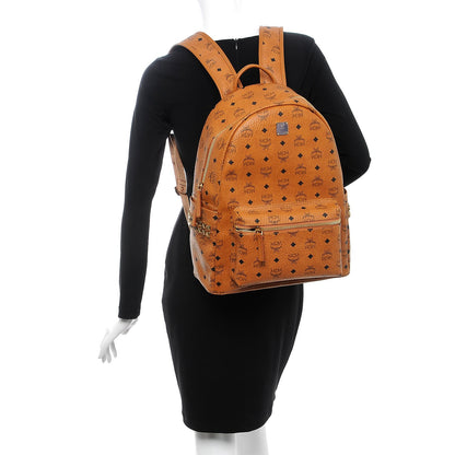 MCM Visetos Medium Side Studs Stark Backpack Cognac 2 of 12