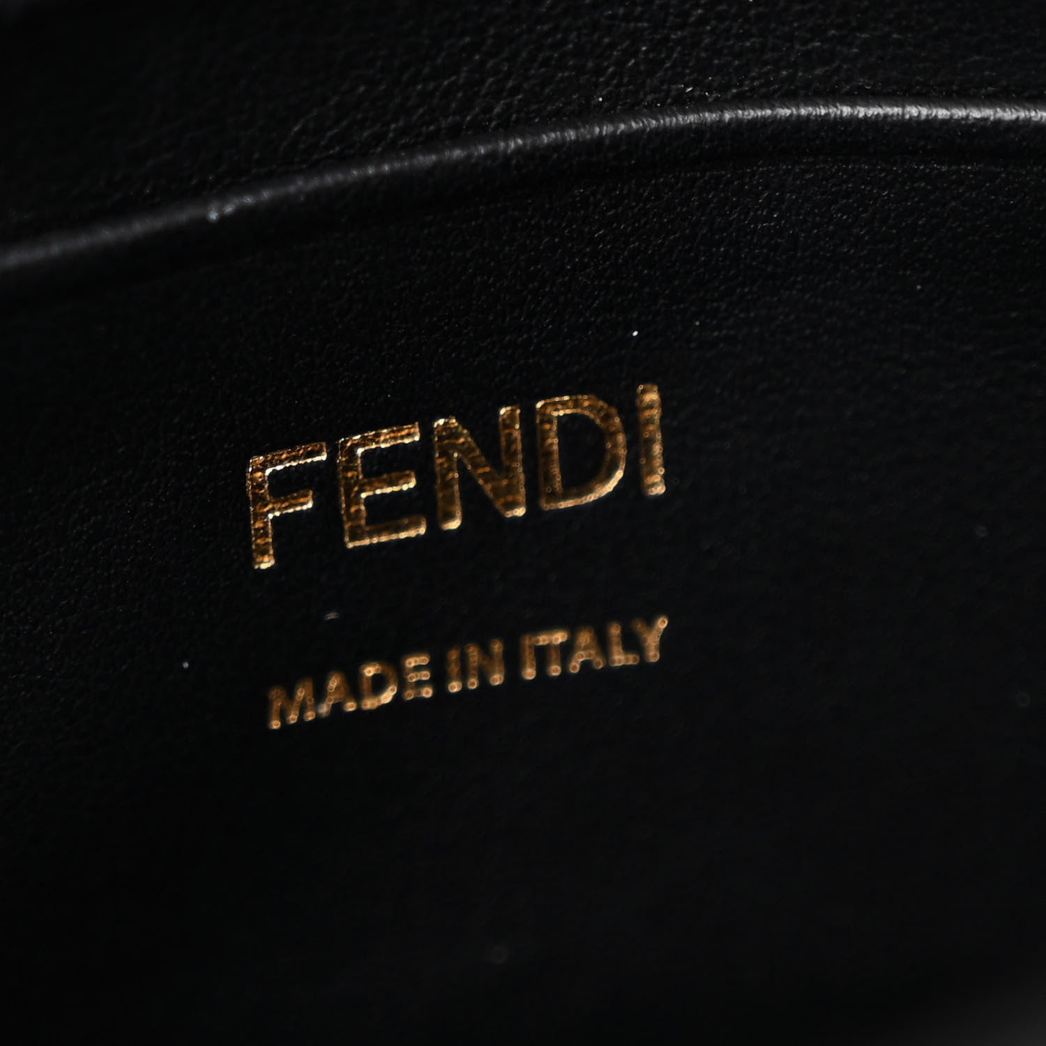 Fendi Enamel Nappa Beaded Woven Mini Baguette Black 6 of 10