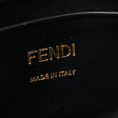Fendi Enamel Nappa Beaded Woven Mini Baguette Black 6 of 10
