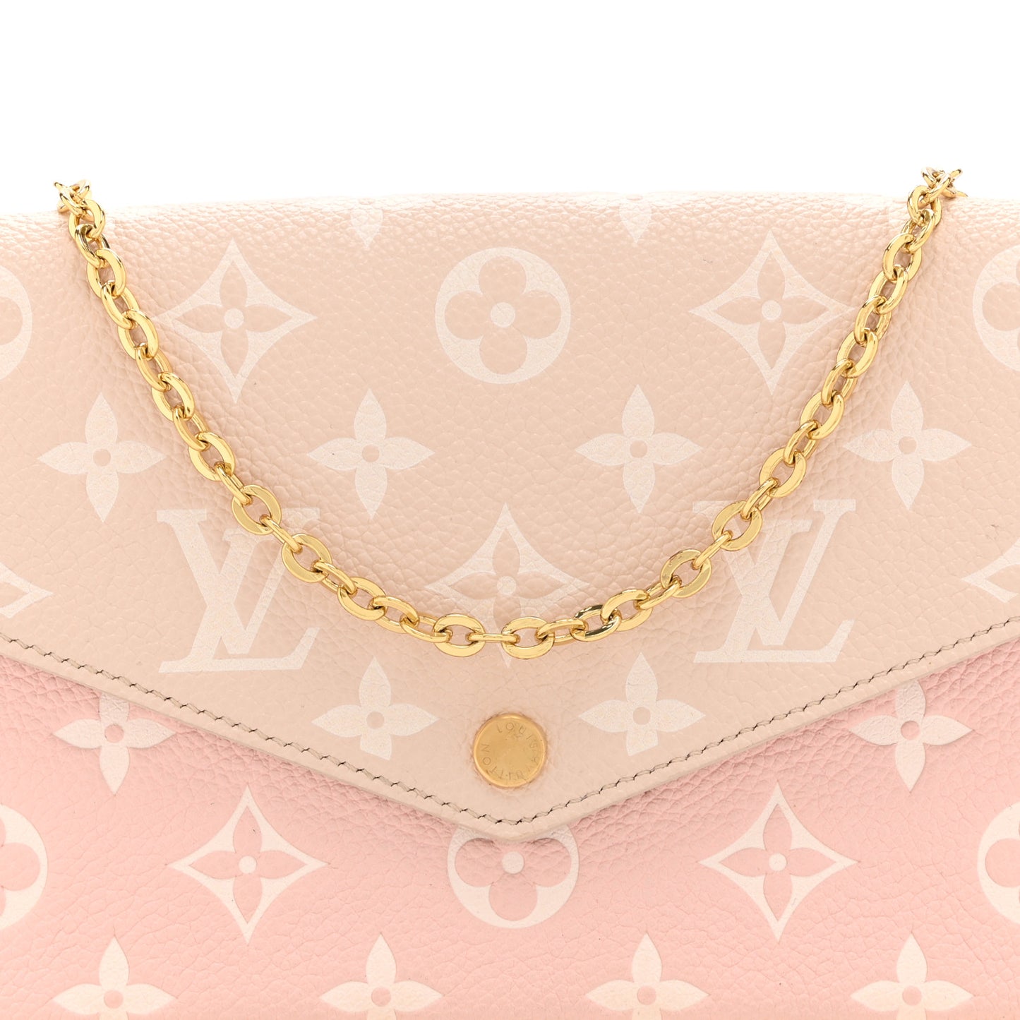 Empreinte Spring in the City Felicie Pochette Chain Wallet Pink Beige Yellow