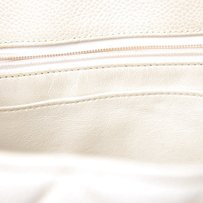 Chanel Caviar Quilted Shoulder Bag White 16 of 20