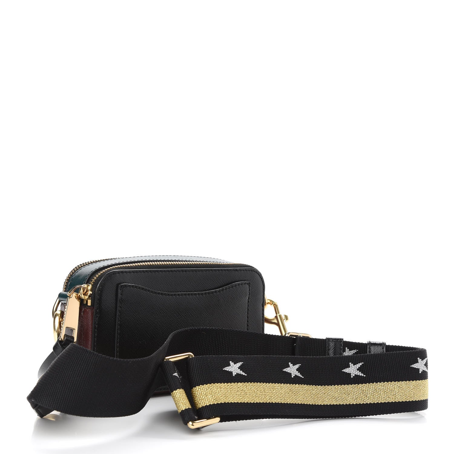 Marc Jacobs Saffiano Small Snapshot Camera Bag Black Multi 3 of 9