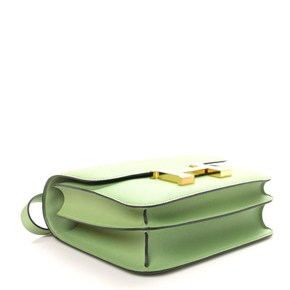 Hermes Epsom Constance 24 Vert Criquet 4 of 11
