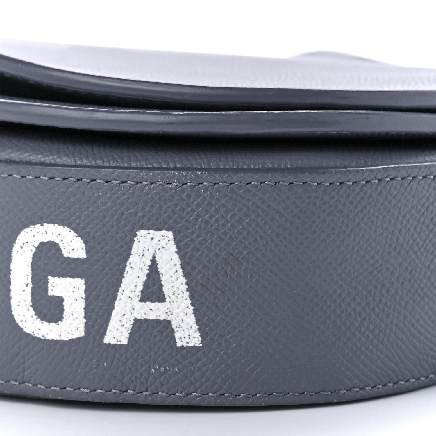 Balenciaga Grained Calfskin Logo S Ville Day Bag Gris Perle Fonce White 11 of 14