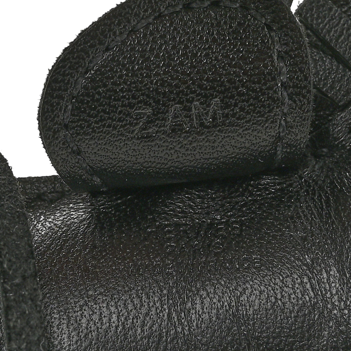 Milo Lambskin Grigri Rodeo Horse Bag Charm PM So Black