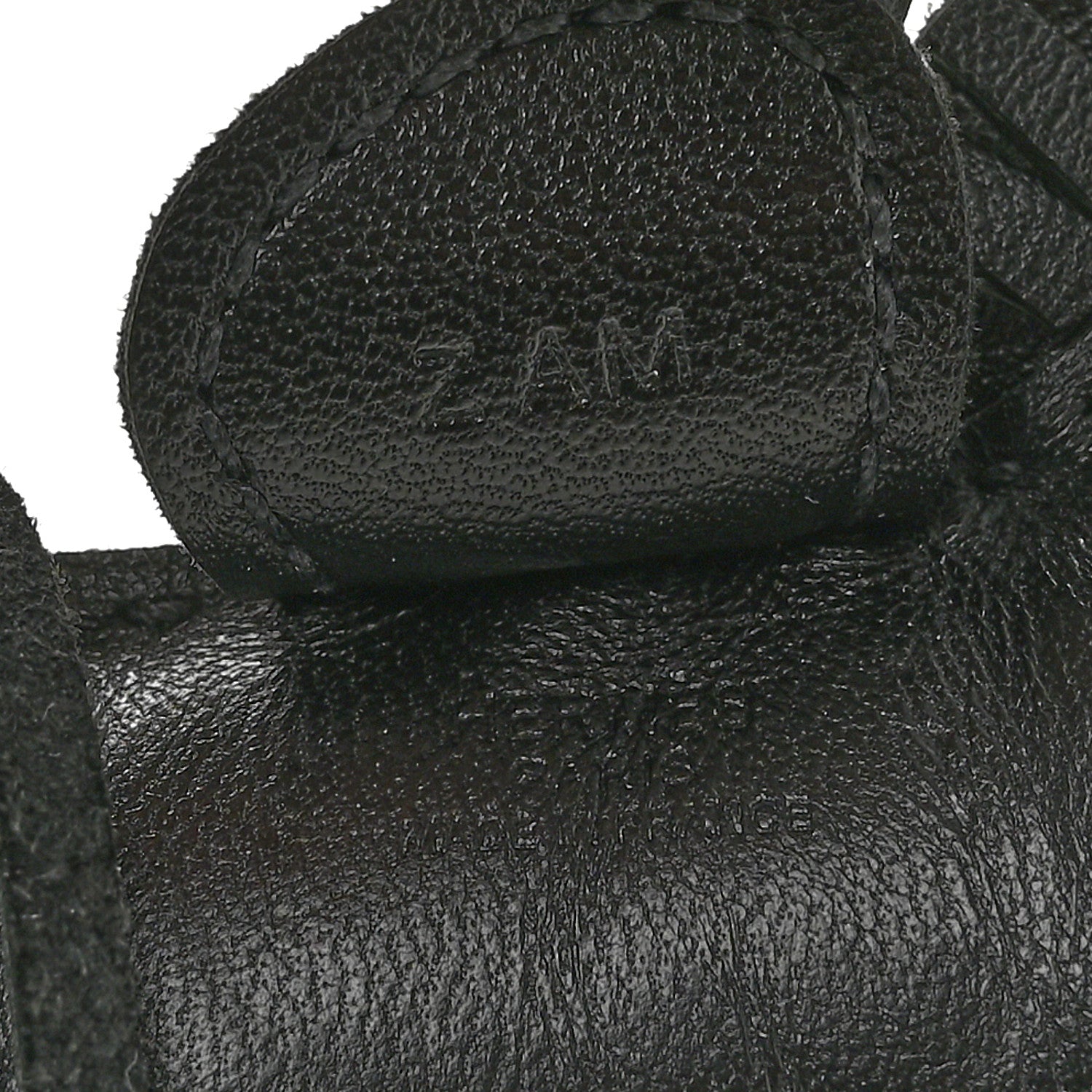 Hermes Milo Lambskin Grigri Rodeo Horse Bag Charm PM So Black 3 of 5