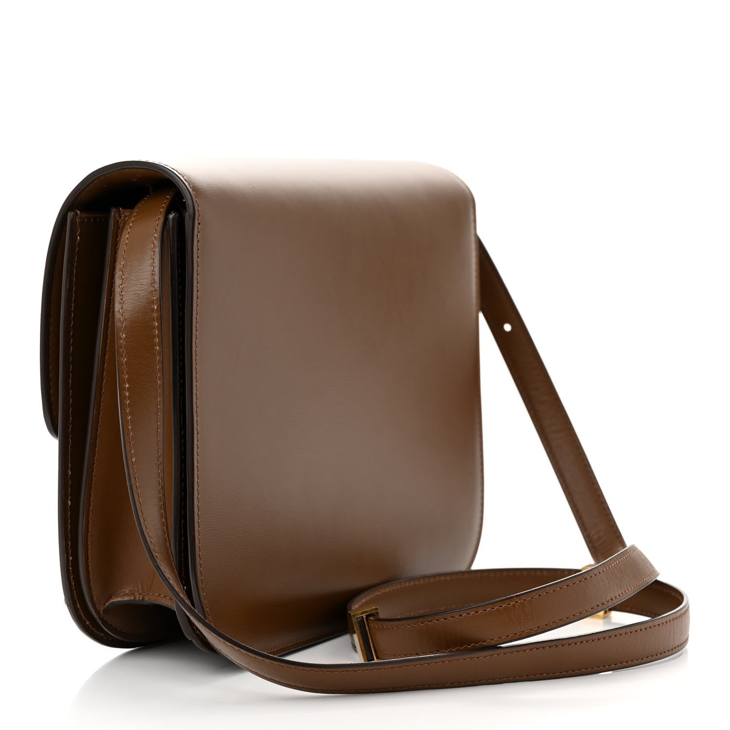 Celine Box Calfskin Medium Classic Box Flap Bag Camel 3 of 12