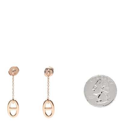Hermes 18K Rose Gold PM Farandole Drop Earrings 2 of 3