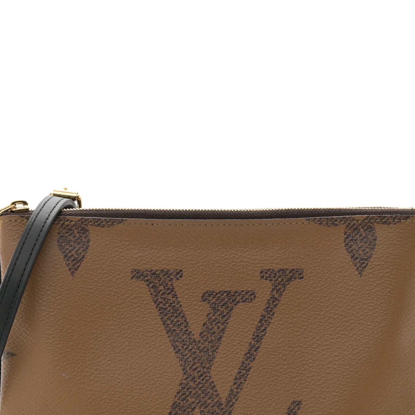 Reverse Monogram Giant Double Zip Pochette