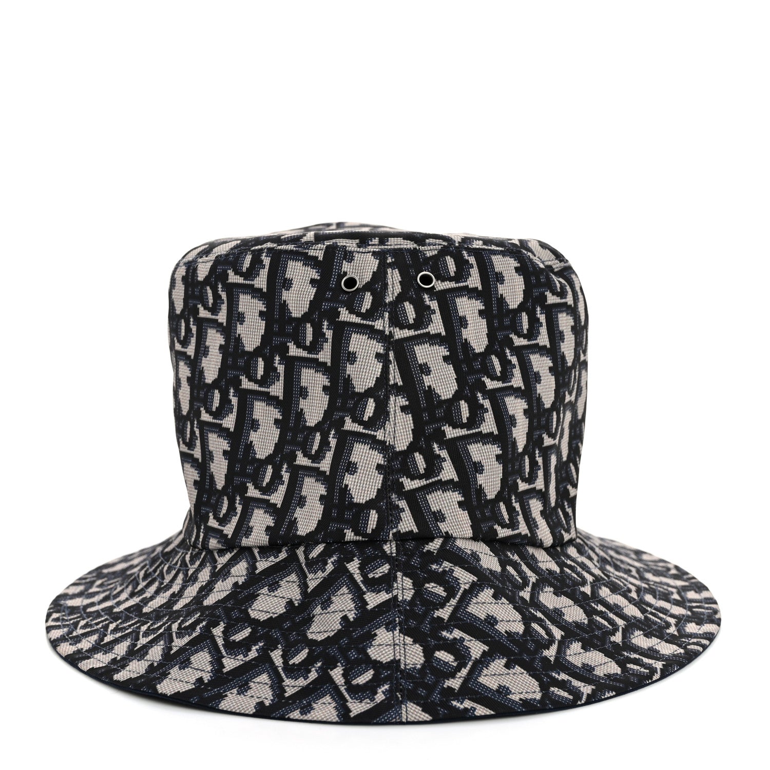 Christian Dior Oblique Reversible Teddy-D Brim Bucket Hat 56 Blue 4 of 12