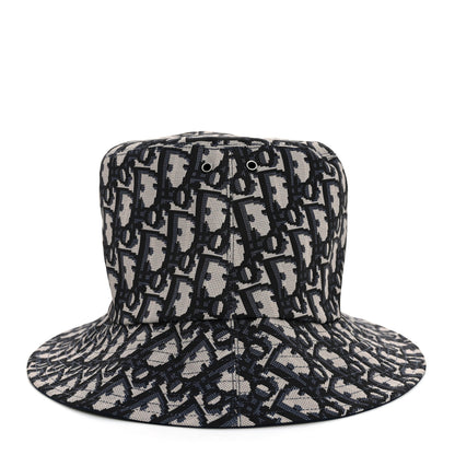 Christian Dior Oblique Reversible Teddy-D Brim Bucket Hat 56 Blue 4 of 12