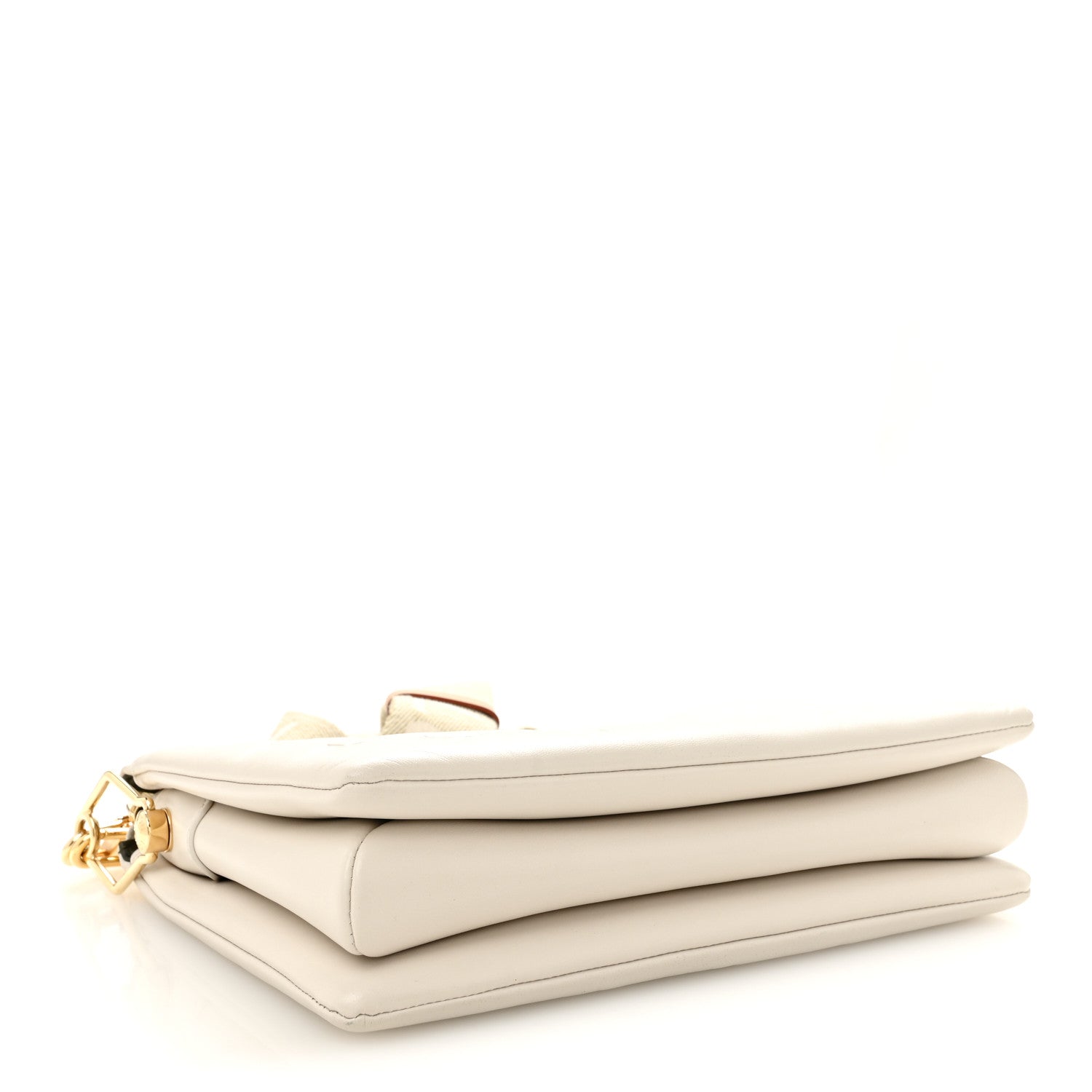 Louis Vuitton Lambskin Embossed Monogram Coussin PM Beige Cream 4 of 11