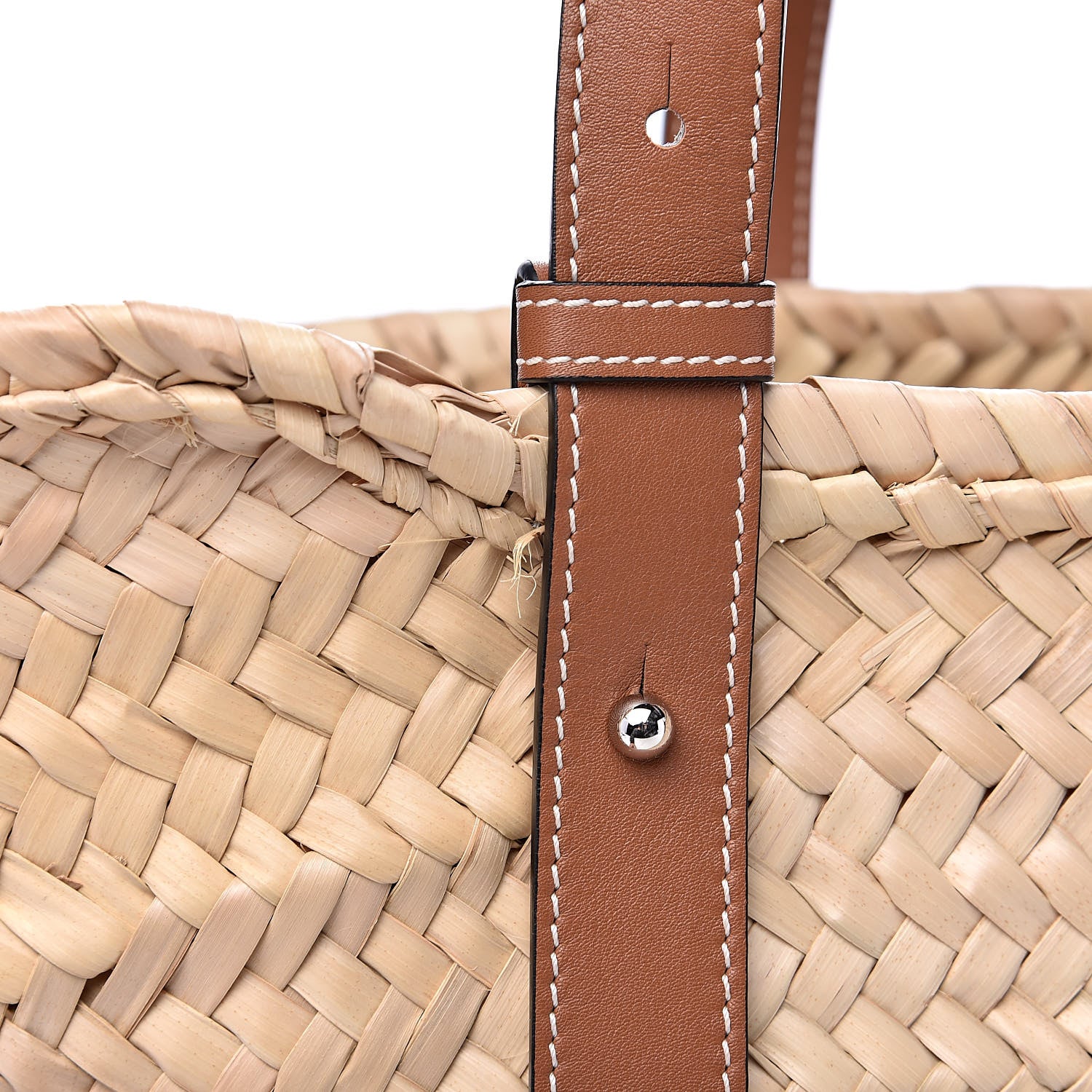 Loewe Raffia Basket Tote Natural Tan 9 of 13