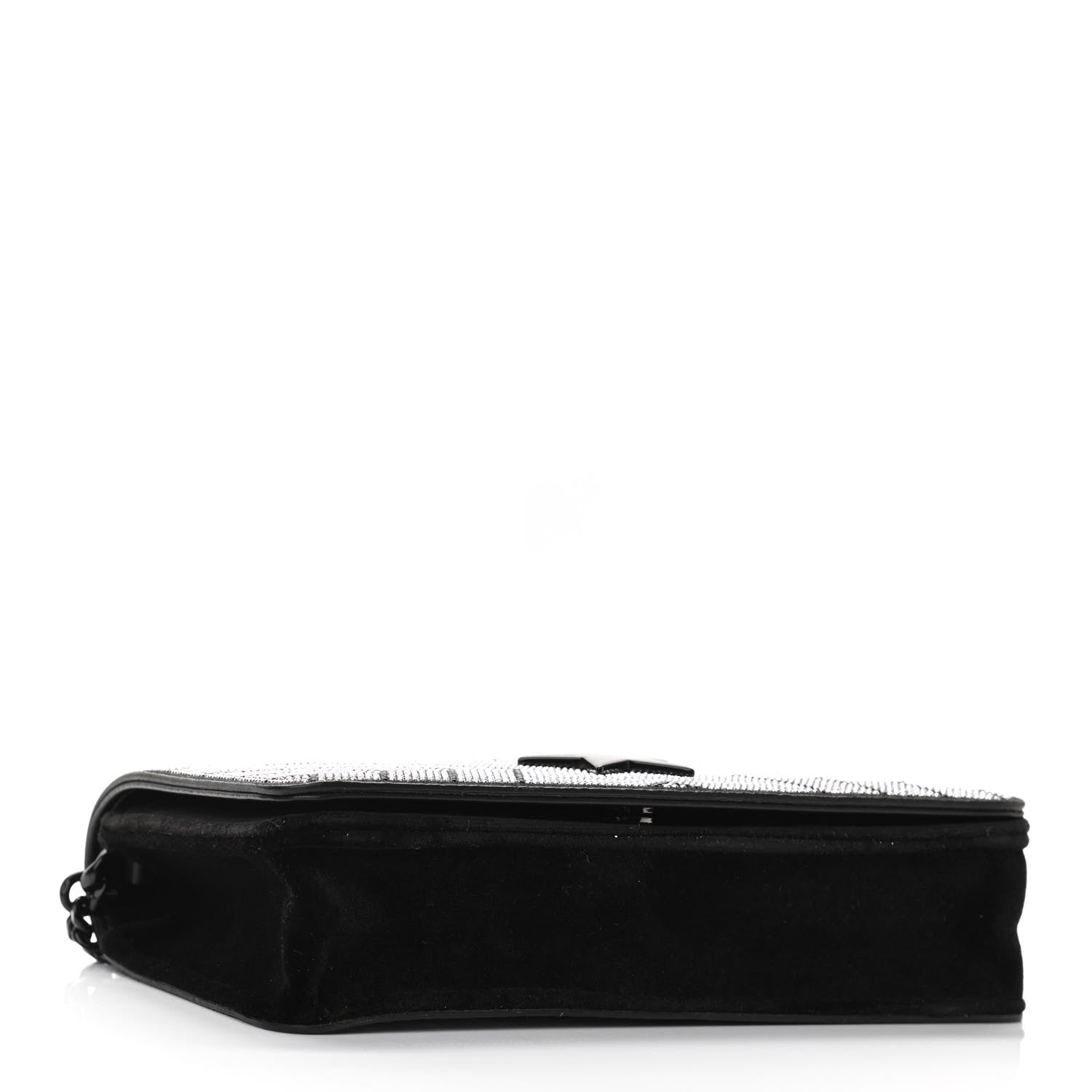 Stella McCartney Velvet Crystal Star Crossbody Bag Black 4 of 9