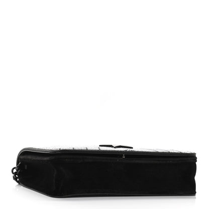 Stella McCartney Velvet Crystal Star Crossbody Bag Black 4 of 9