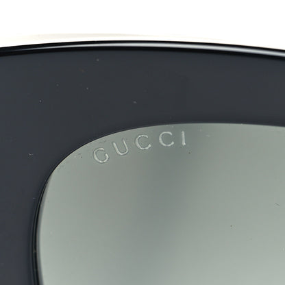 Gucci Acetate Crystal Star Round Frame Sunglasses GG0208S Black 8 of 9