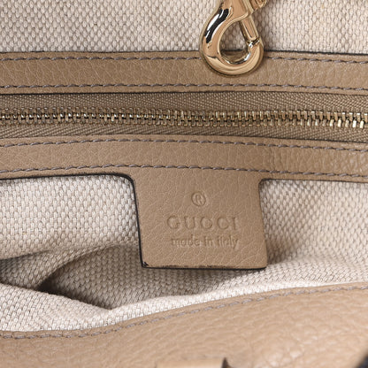 Gucci Pebbled Calfskin Medium Soho Chain Shoulder Bag Beige 6 of 12