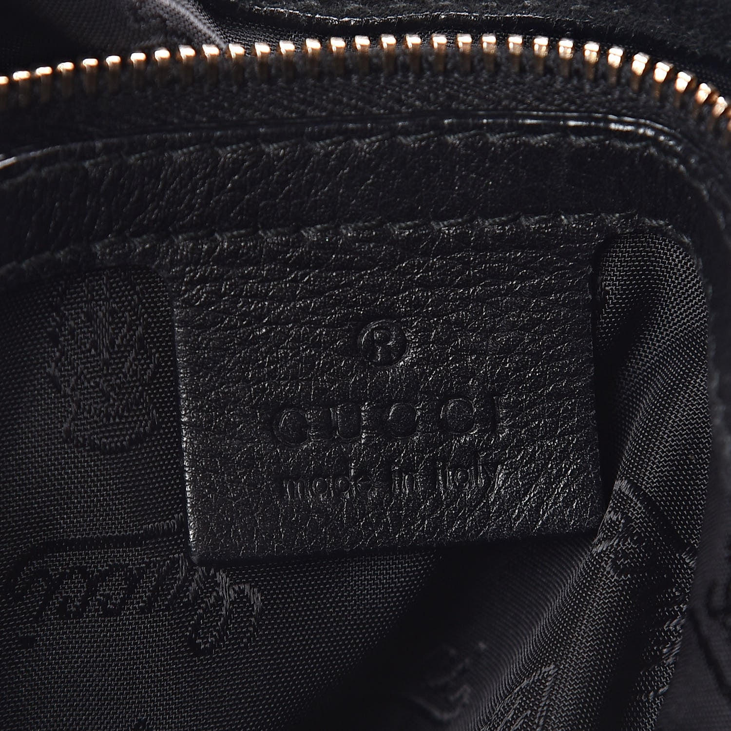 Gucci Patent Large Indy Top Handle Hobo Bronze Black 6 of 9