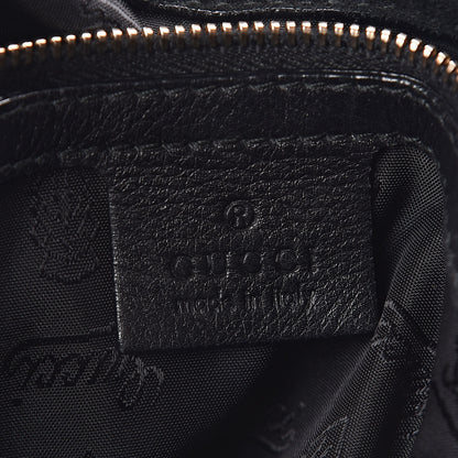Gucci Patent Large Indy Top Handle Hobo Bronze Black 6 of 9