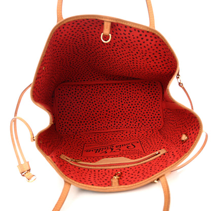 Louis Vuitton Monogram Kusama Waves Neverfull MM Red 5 of 21