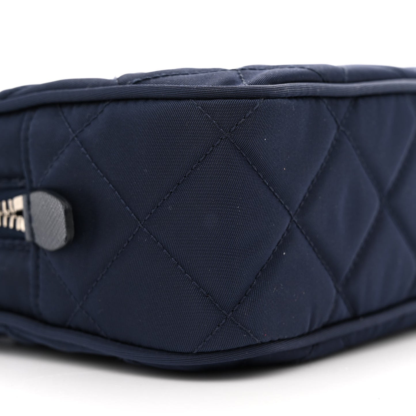 Nylon Tessuto Impuntu Quilted Bandoliera Crossbody Bag Baltico