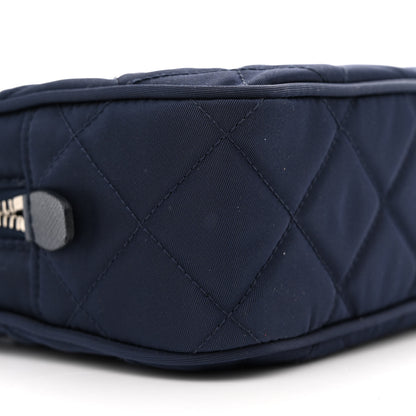 Prada Nylon Tessuto Impuntu Quilted Bandoliera Crossbody Bag Baltico 8 of 10