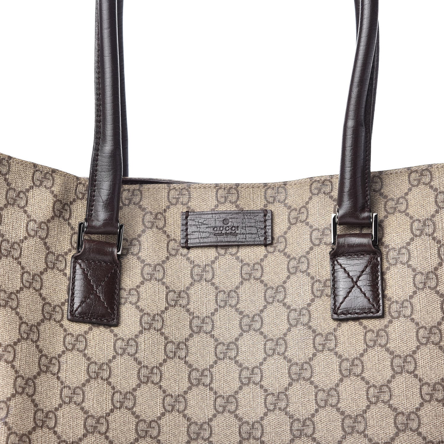 Gucci GG Plus Monogram Vertical Tote Dark Brown 10 of 10
