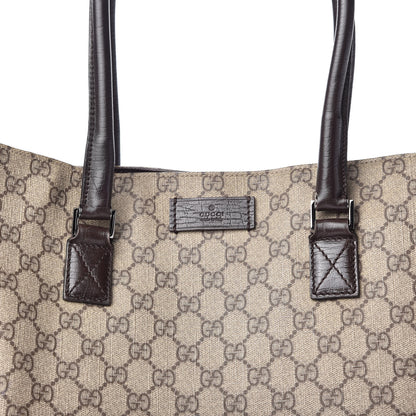 Gucci GG Plus Monogram Vertical Tote Dark Brown 10 of 10