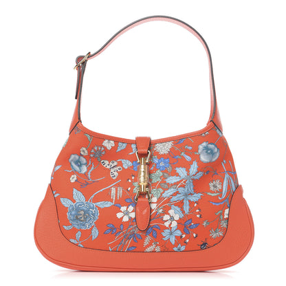 Gucci Canvas Flora Medium Jackie Hobo Orange 1 of 11
