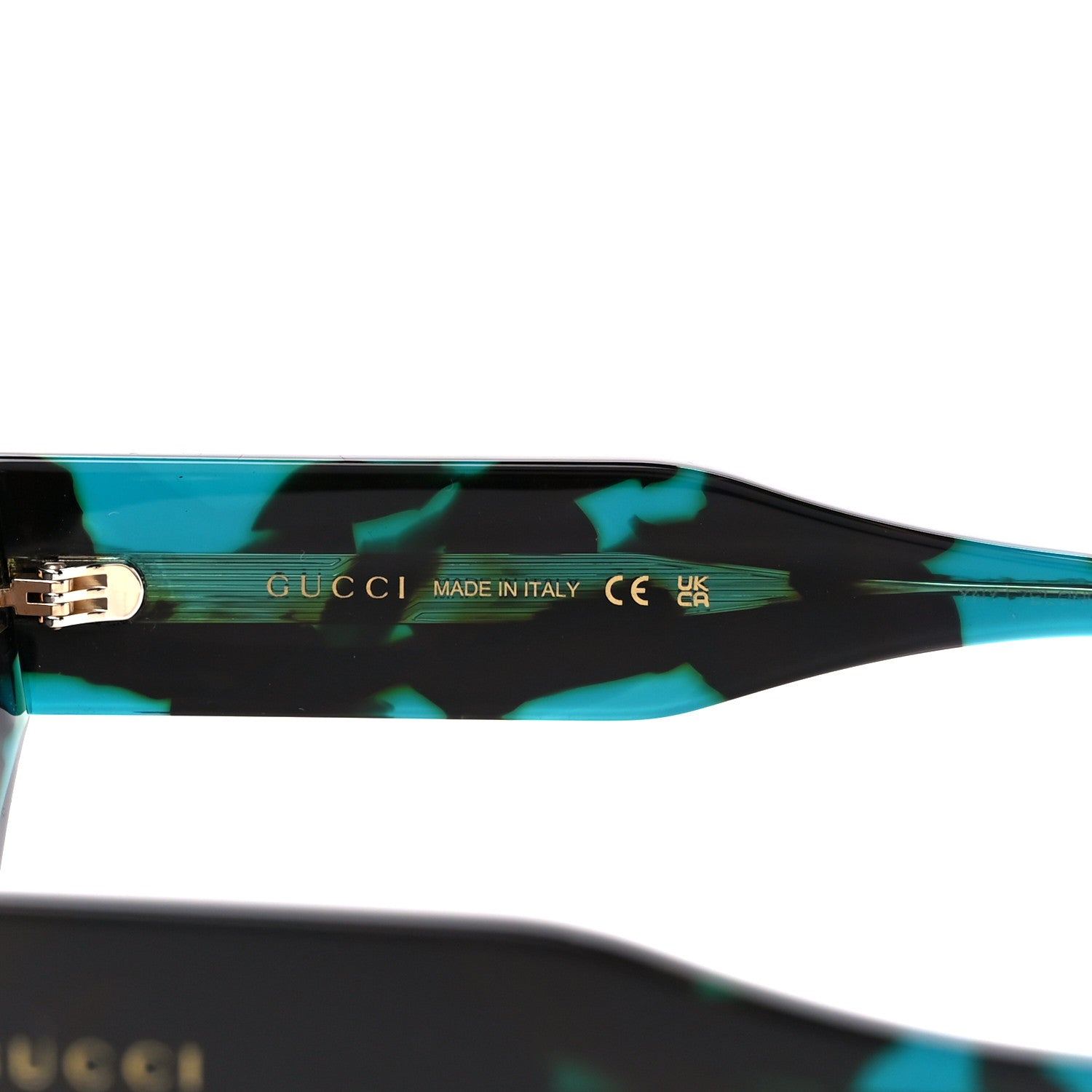 Gucci Acetate Rectangle Frame Sunglasses GG1215S Blue 6 of 9