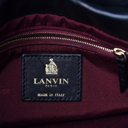 Lanvin Lambskin Quilted Medium Sugar Flap Shoulder Bag Black 12 of 14