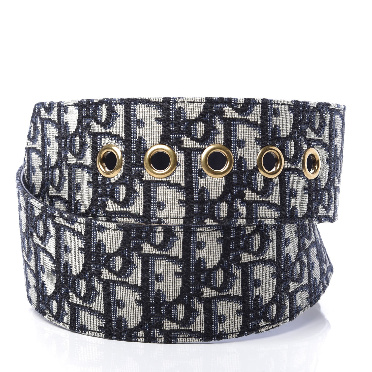 Christian Dior Oblique Diorquake Belt 70 Blue Multi 3 of 7