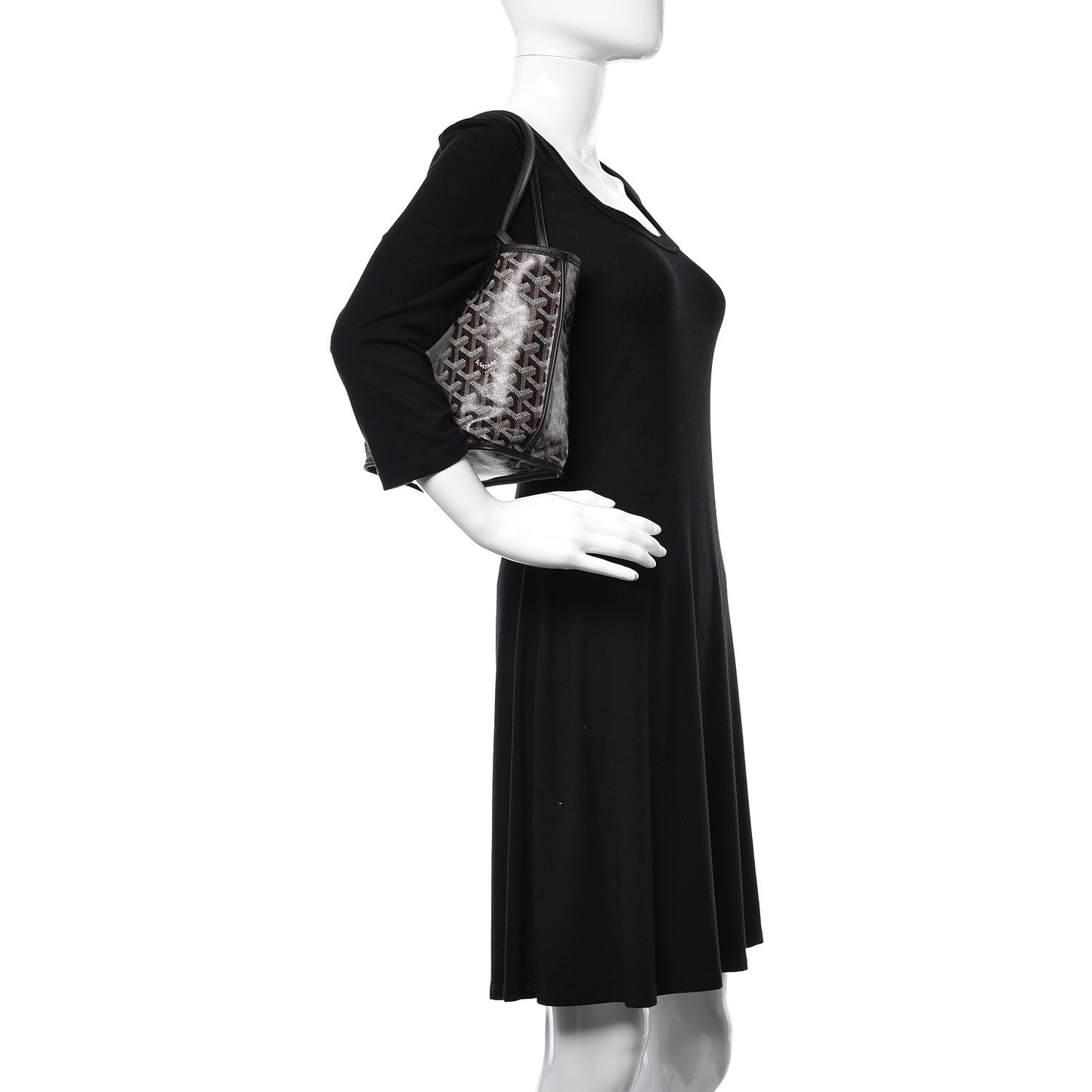 Goyardine Reversible Mini Anjou Black