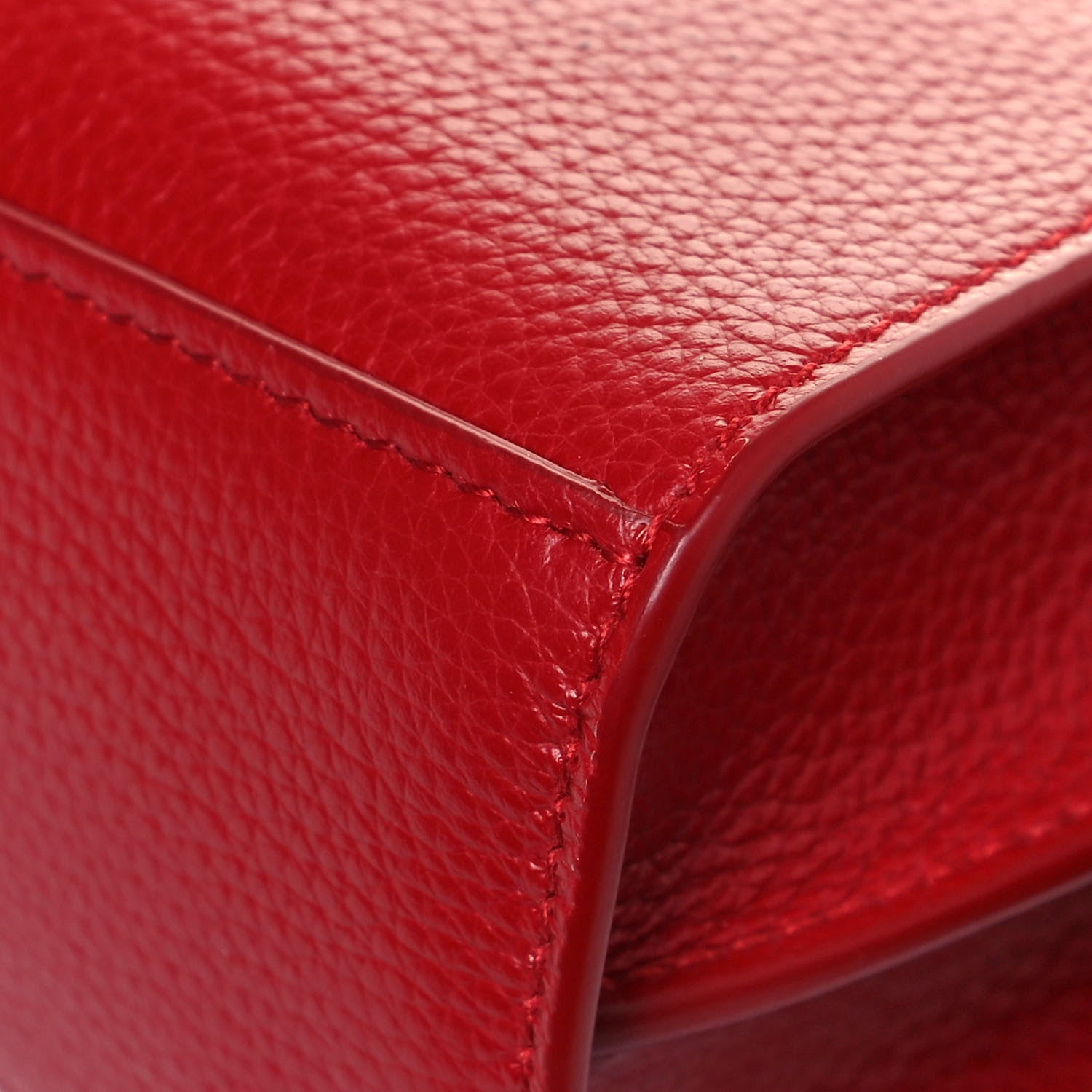 Balenciaga Grained Calfskin Neo Classic Gold Hardware Nano City Crossbody Medium Red 7 of 10