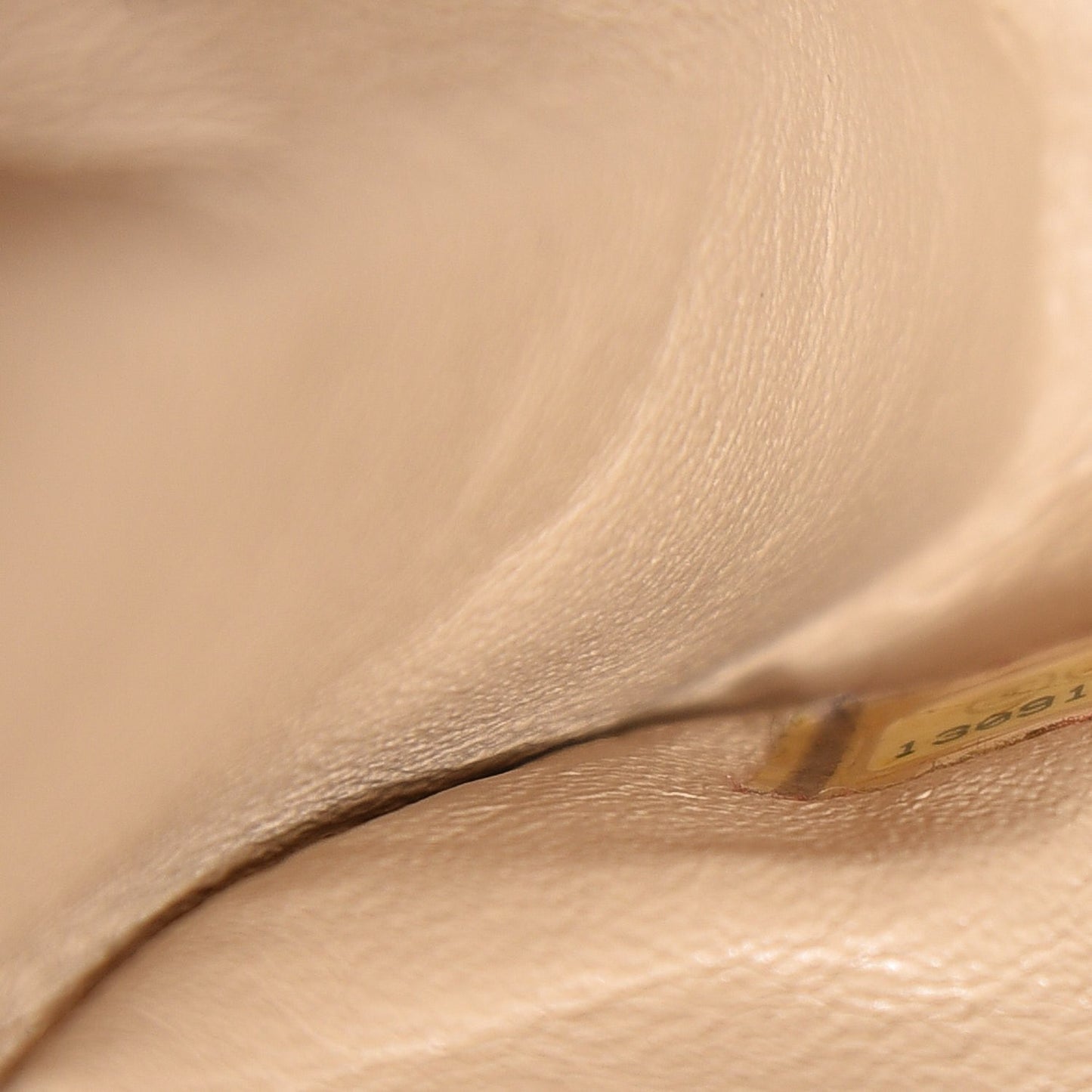 Lambskin Quilted Jumbo Single Flap Beige