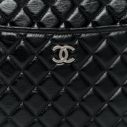 Chanel Aged Calfskin Quilted Large Working Vibe Camera Case Black 8 of 10