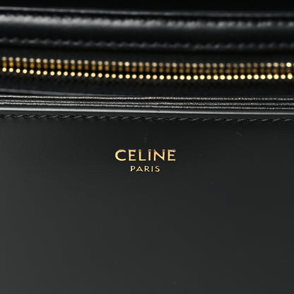 Celine Shiny Calfskin Teen Triomphe Black 6 of 10
