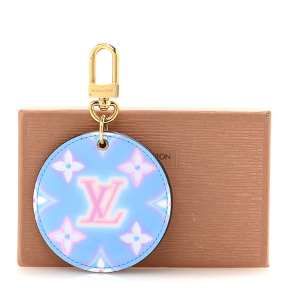 Louis Vuitton Vernis Valentine Bag Charm Key Holder Baby Blue Neon 5 of 5