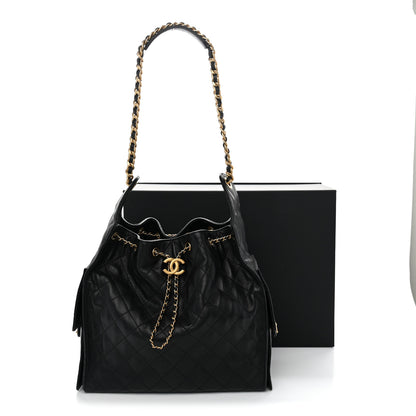 Chanel Caviar Quilted Medium Chanel 25 Handbag Black 10 of 10
