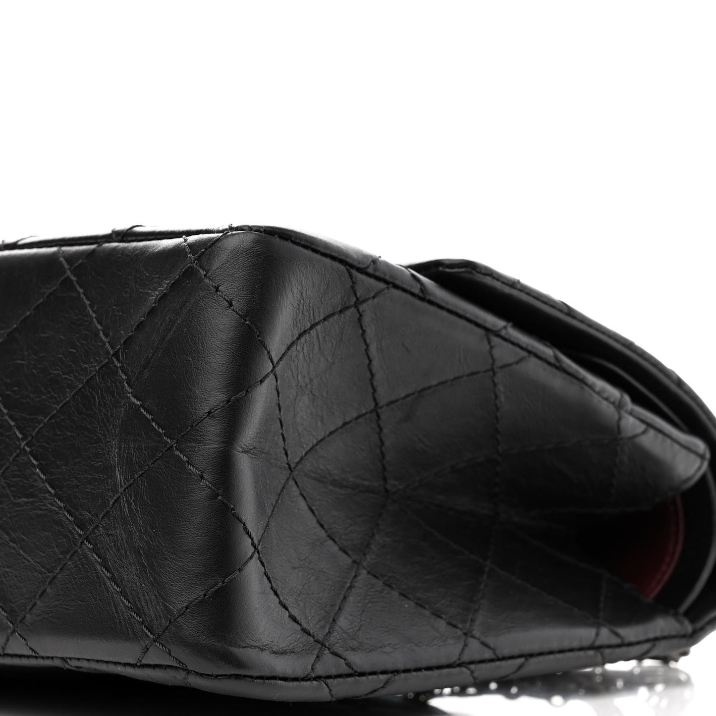 Aged Calfskin Quilted 2.55 Reissue 226 Flap Black
