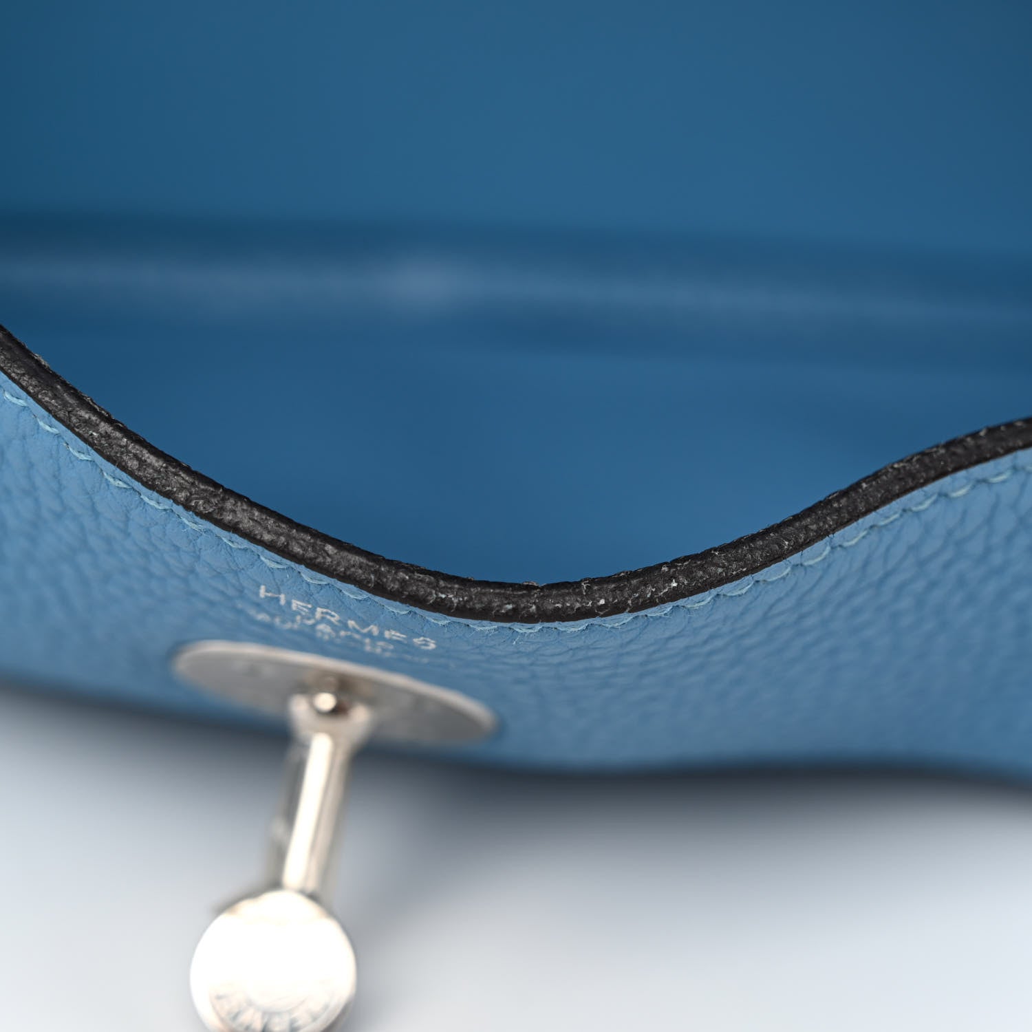 Hermes Taurillon Clemence Lindy 26 Bleu Paradis 12 of 12
