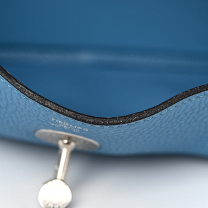Hermes Taurillon Clemence Lindy 26 Bleu Paradis 12 of 12