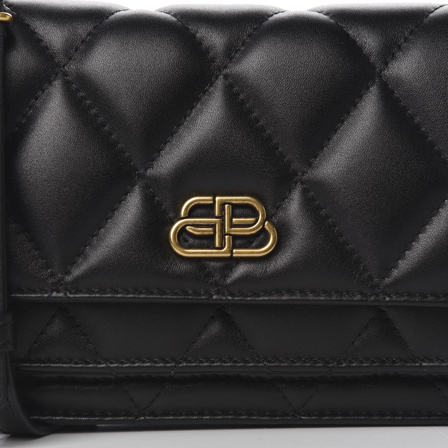 Nappa Calfskin Quilted XS Sharp Belt Bag Black