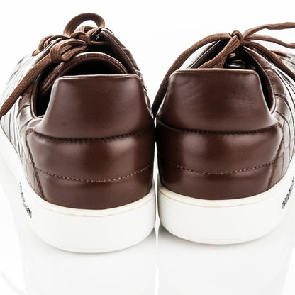 Louis Vuitton Calfskin Crocodile Embossed Frontrow Sneakers 7.5 Brown 8 of 8