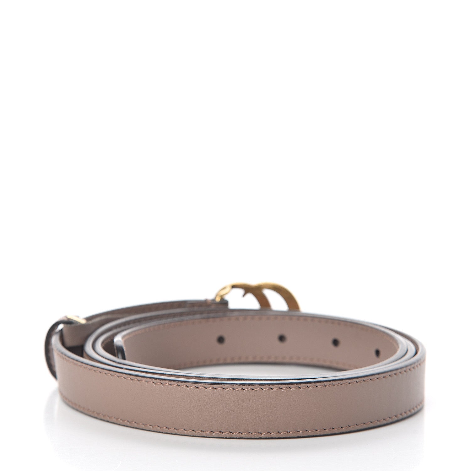 Gucci Calfskin Double G 20mm Belt 110 44 Porcelain Rose 2 of 5
