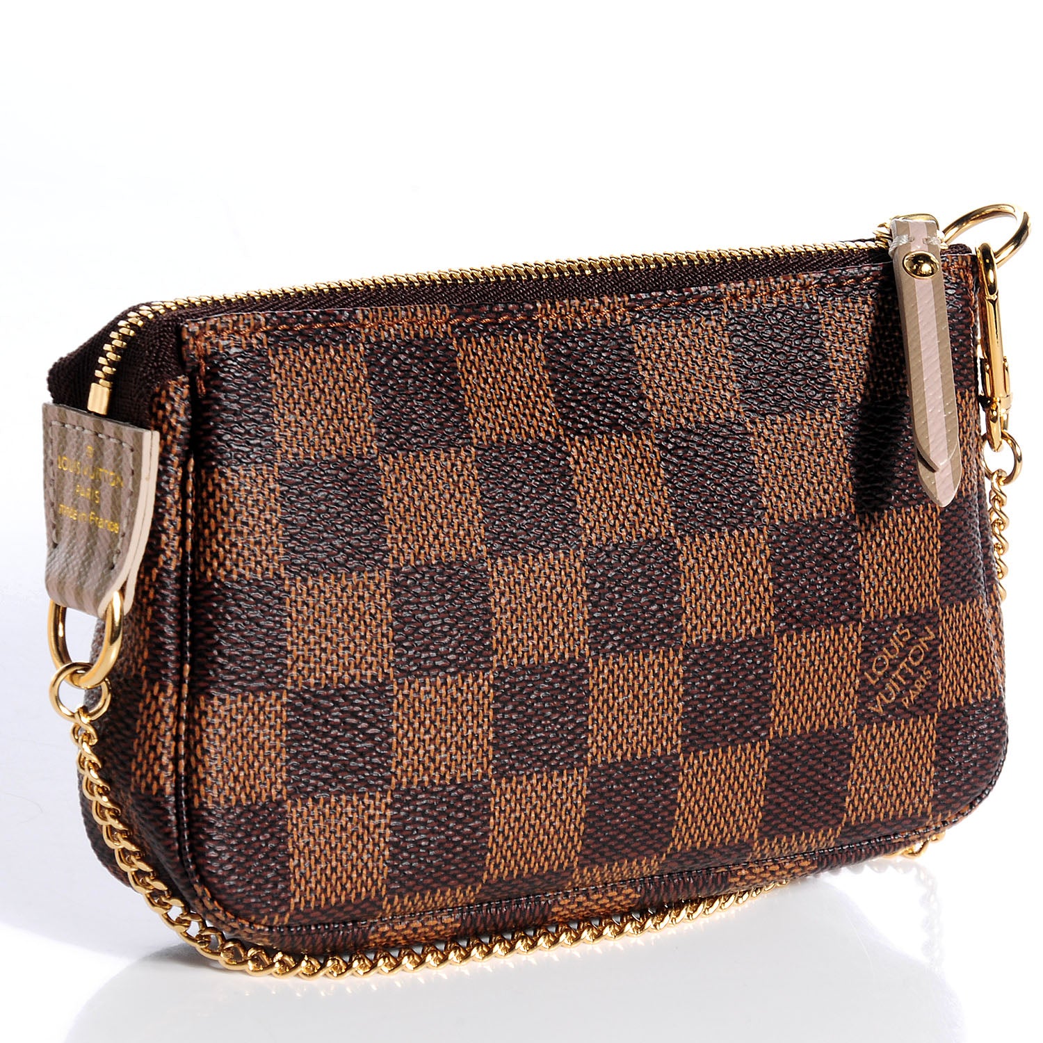 Louis Vuitton Damier Ebene Trunks and Locks Mini Pochette Accessories 3 of 8